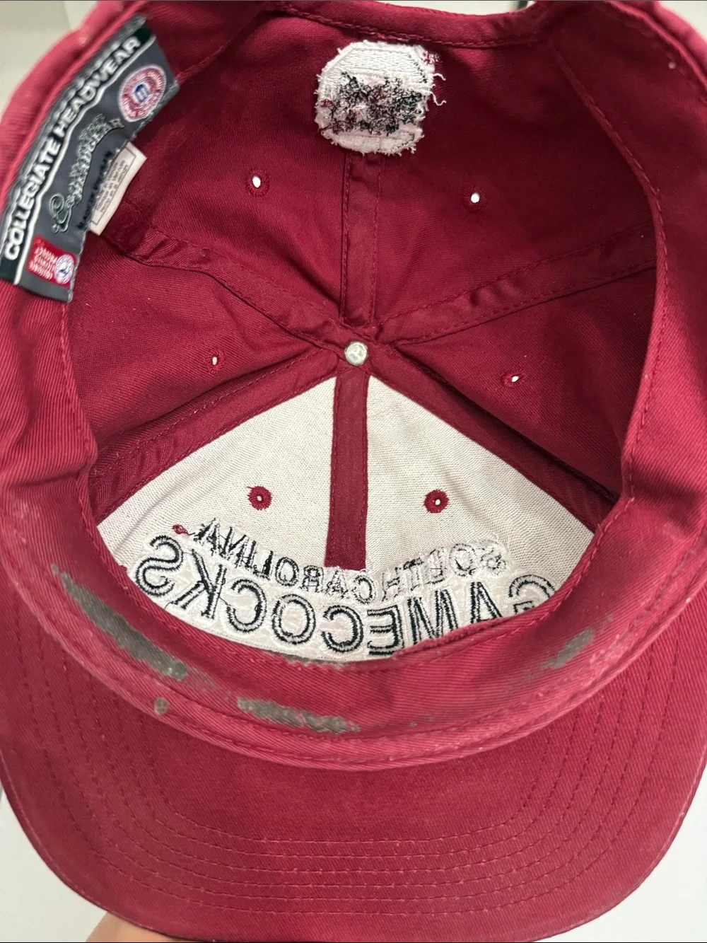 Vintage South Carolina Gamecocks Embroidered Garnet Baseball Cap